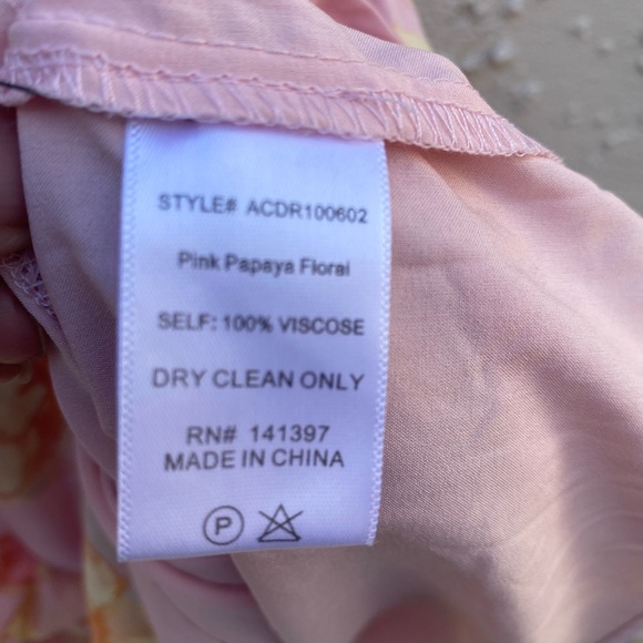 Astr floral print ruffle off- shoulder mini dress smocked bodice size M - Picture 5 of 10